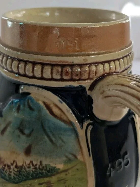 Vintage Thewalt Beer Stein Mug – Mold 495 – Western Germany - Tavern Inscription - Picture 11 of 12